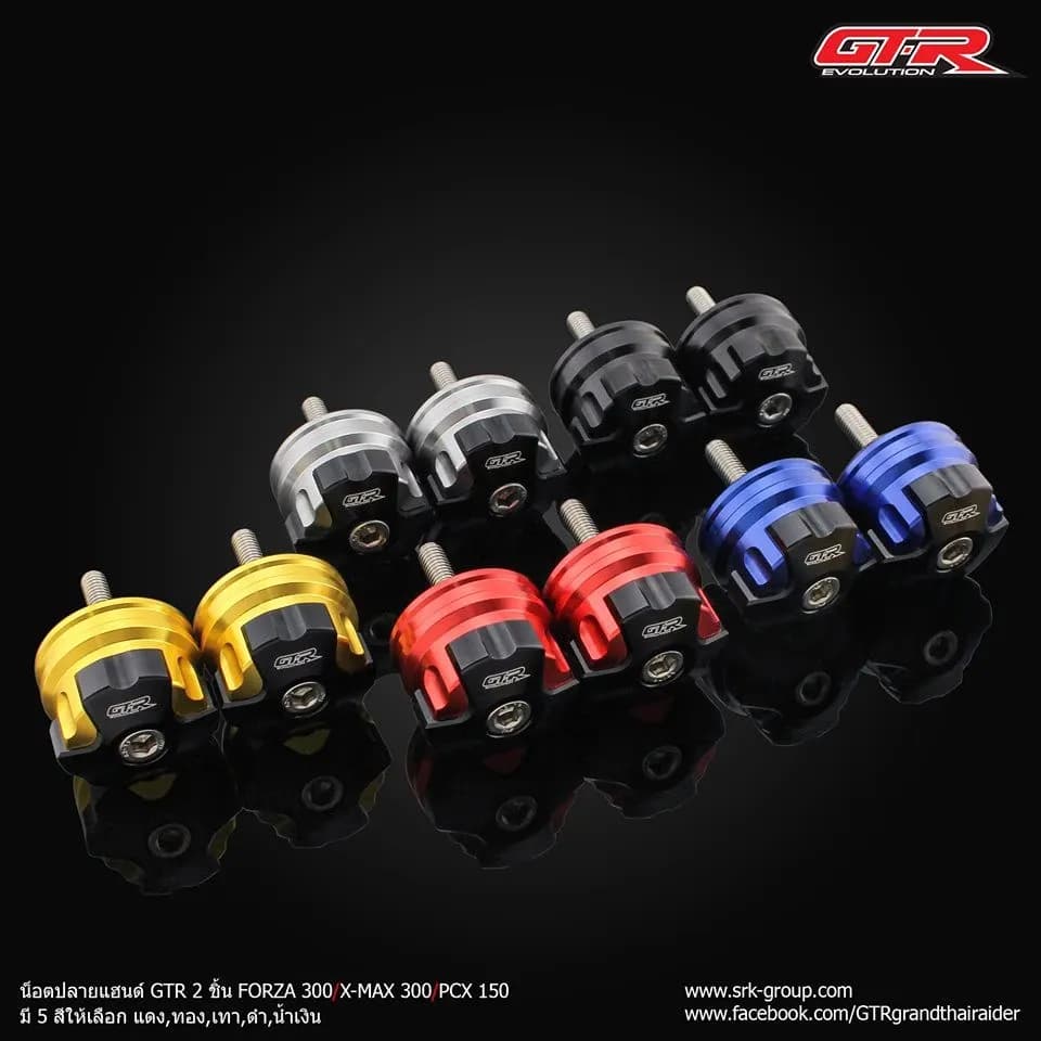 199. น็อตปลายแฮนด์ 2ชิ้น ADV-150 FORZA300 งานGTR