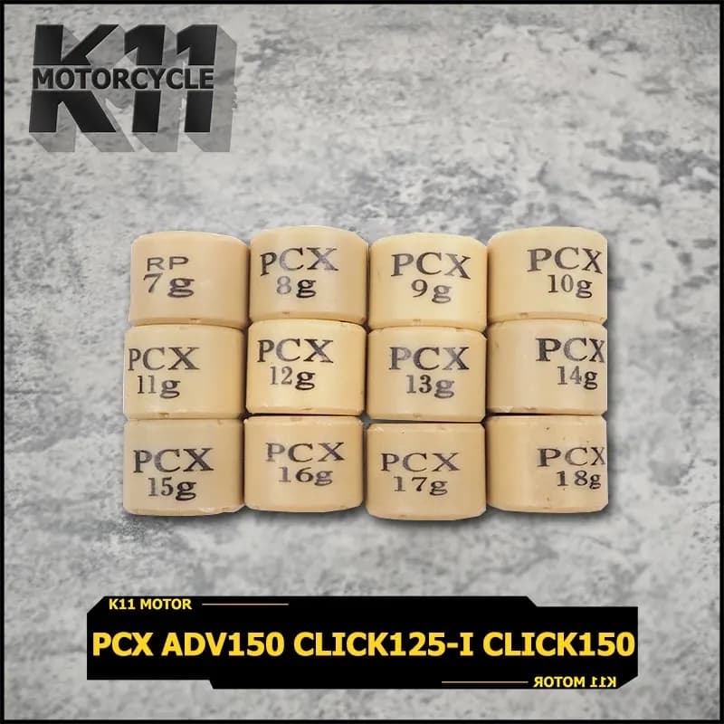 เม็ดตุ้มถ่วง​ เม็ดตุ้ม สำหรับมอเตอร์ไซค์ PCX ADV150 CLICK125-I CLICK150(LED) 7g-20g