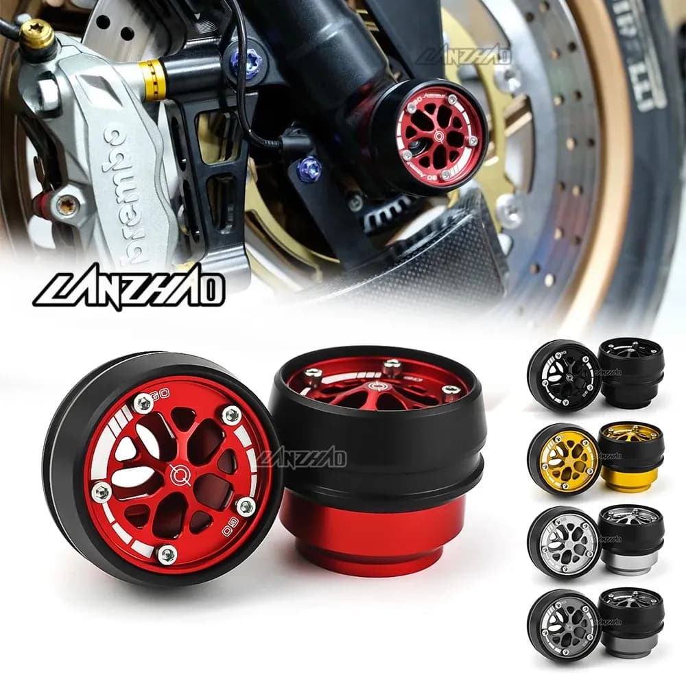 สําหรับ HONDA ADV150 ADV 160 PCX 150 ตัวเลื่อนกรอบรถจักรยานยนต์ฝาครอบส้อมเพลาหน้า