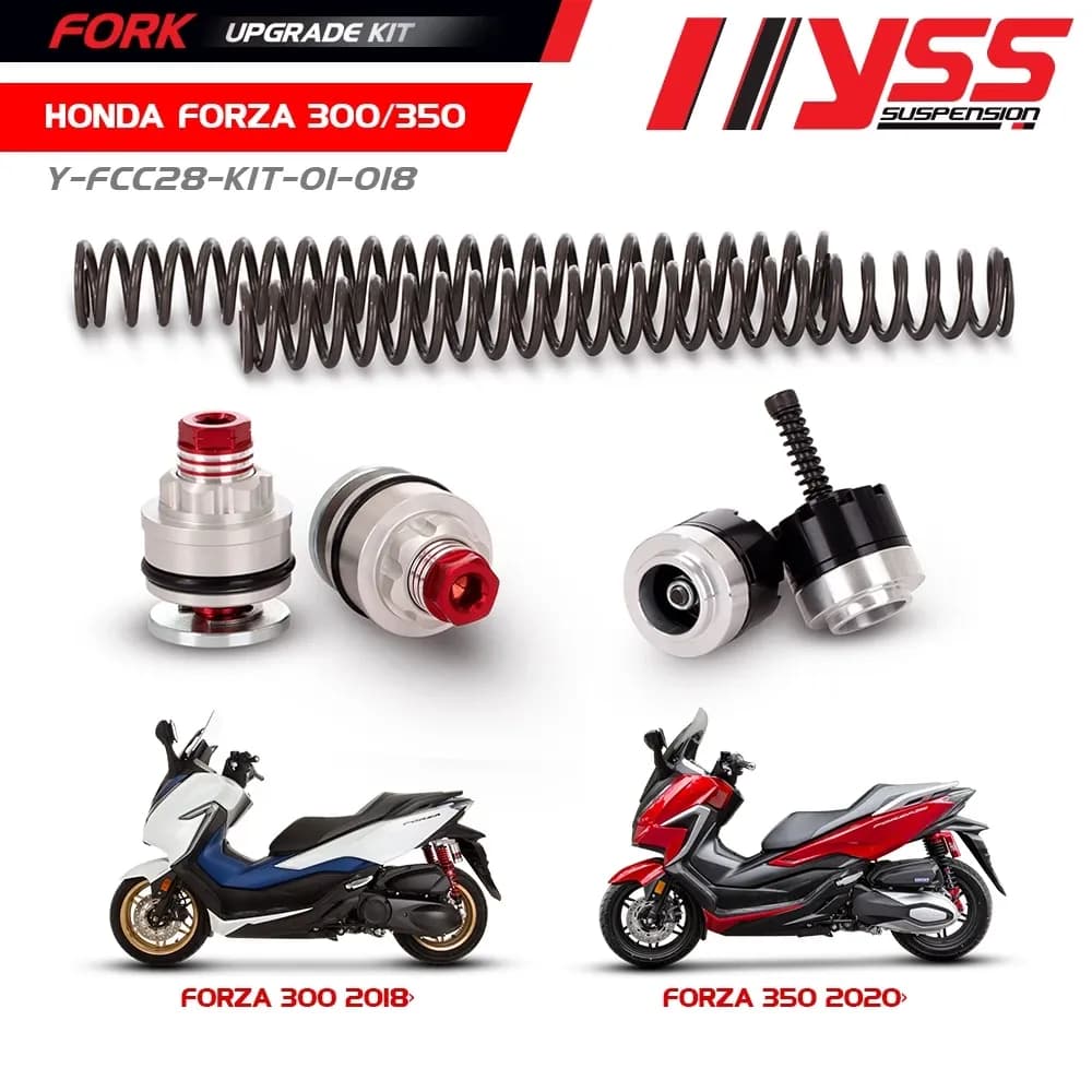 ชุดอัพเกรดโช้คหน้า (FORK UPGRADE KIT) สำหรับ HONDA FORZA 300 '18-20/FORZA 350 '20-22