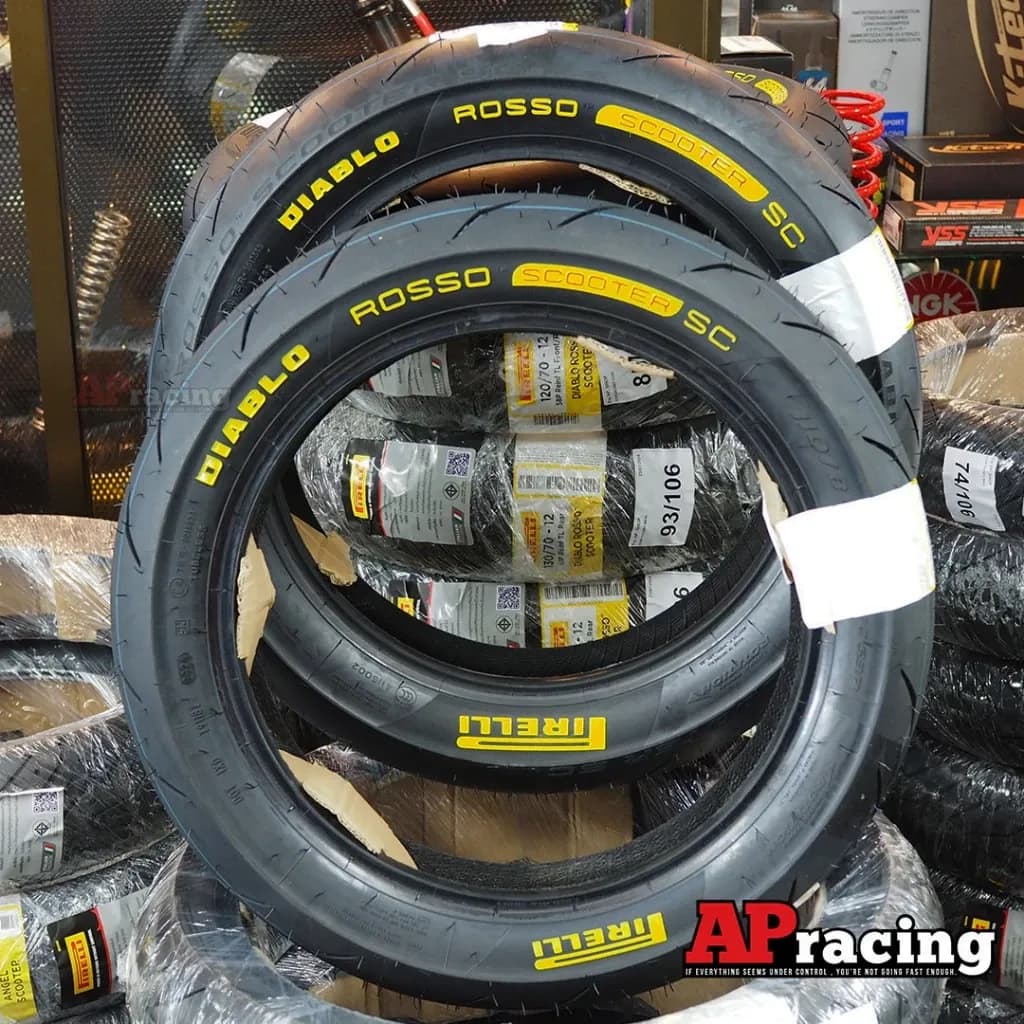 Pirelli ยาง ROSSO SCOOTER Sc 1คู่ Forza350 X-Max ขอบ15 ขอบ 14 120/70-15 ปี25 +140/70-14 ปี26 1คู่ 1Pair
