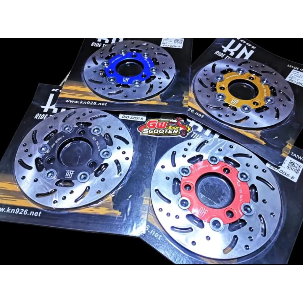 จานเบรกแต่ง KN Twpo RPM สำหรับ Honda Giorno, Dio ZX, Julio และรถไฟฟ้า
