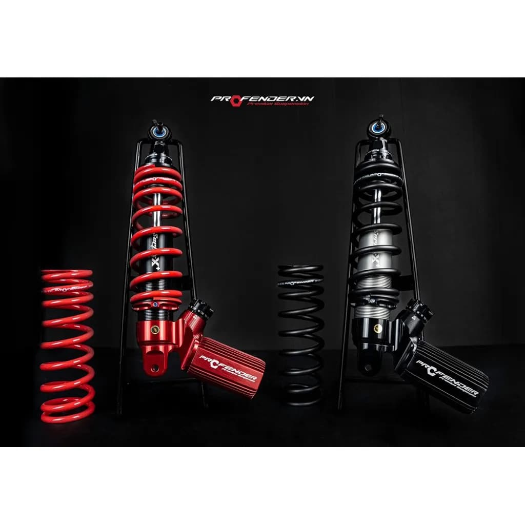 โช๊ค Profender Honda Giorno Series X Plus ดำ-แดง