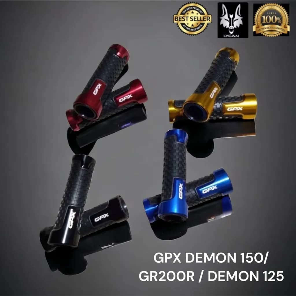 ปลอกแฮนด์พรีเมียม GPX DEMON 125/150/GR200R - สัมผัสเหนือระดับ จับถนัดมือ