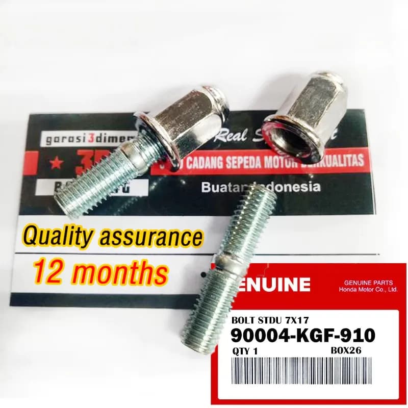 Honda Beat fi v3 Vario 125 ไอเสียสตั๊ด Bolt ชุดสําหรับ CLICK i GC/ADV/PCX 150 รถจักรยานยนต์ไอเสีย nuts HONDA CLICK 160 150 125 V1 V2 V3 7 มม./Size11