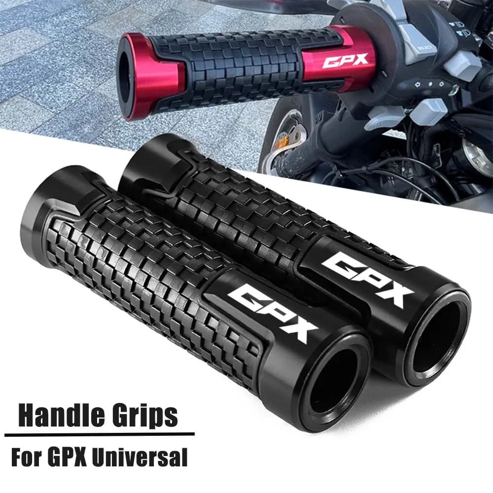 ปลอกแฮนด์แต่ง CNC อลูมิเนียมผสมยาง 22 มม. (7/8") สำหรับ GPX Legend 250 / Racer 200 / Demon 150GR / GR 200R / Drone