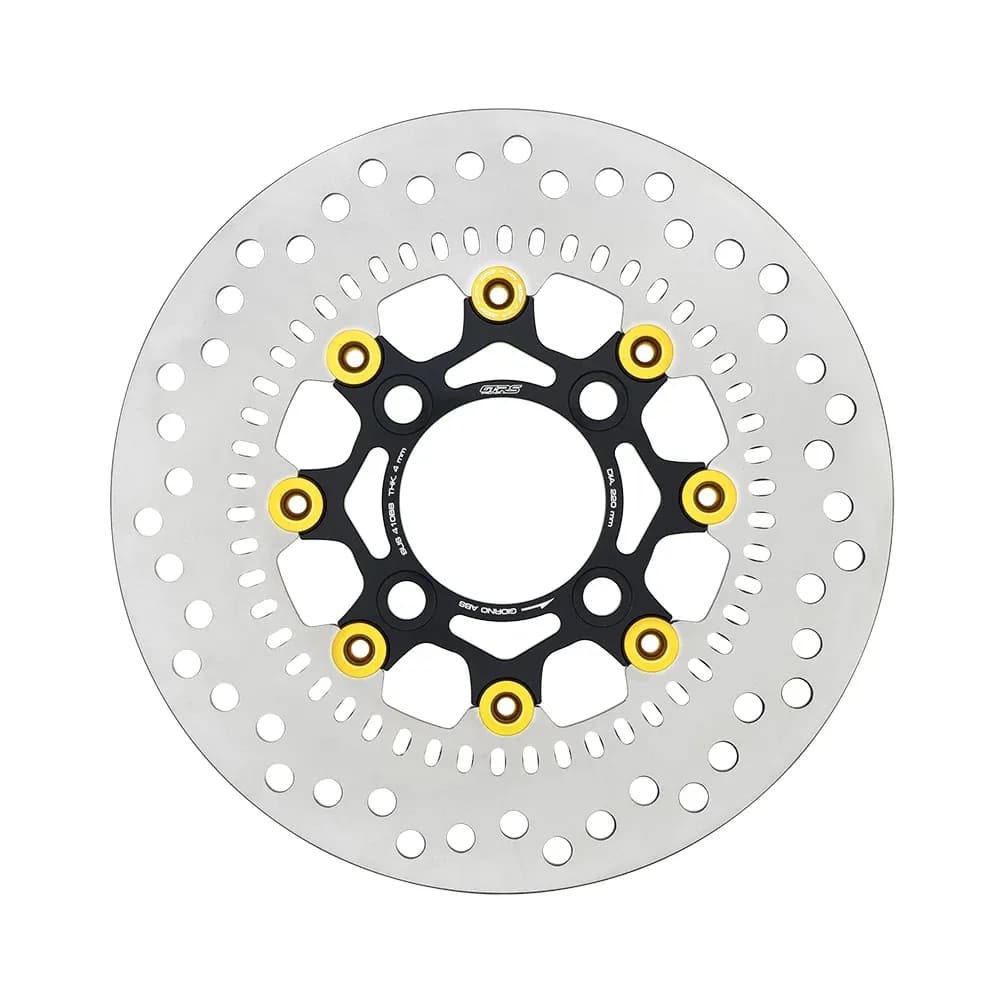จานดิสเบรคหน้า GTRS (220mm) ลายกลม CNC สำหรับ Honda Giorno+ ABS