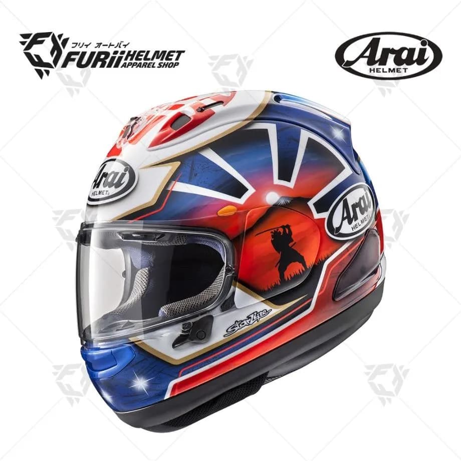 หมวกกันน็อค Arai RX-7V EVO Pedrosa Spirit Blue (แท้ศูนย์ไทย)