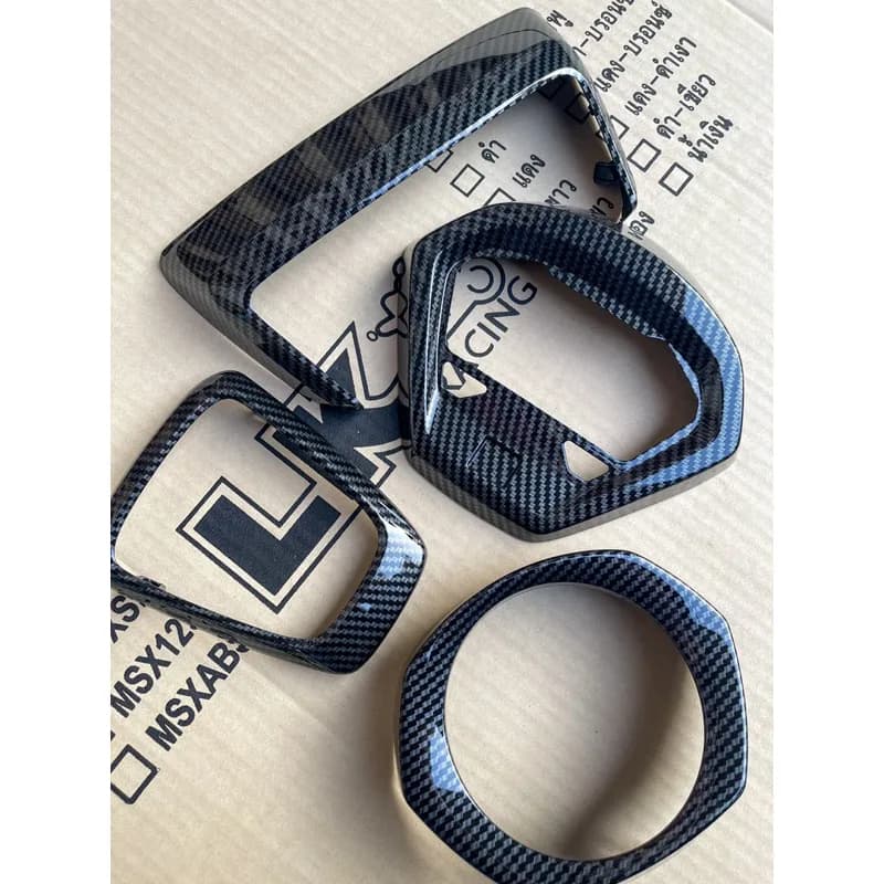 พร้อมส่ง! ชิ้นงานศูนย์ Honda Giorno125 เคฟล่า 5D พรีเมียม เคลือบแลคเกอร์ 2K เงาฉ่ำ