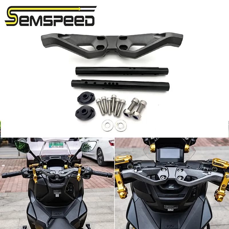SEMSPEEDFor Honda ADV160 ADV150 2019-2026 รถจักรยานยนต์ Handlebar Racing Handle Bar การปรับเปลี่ยน