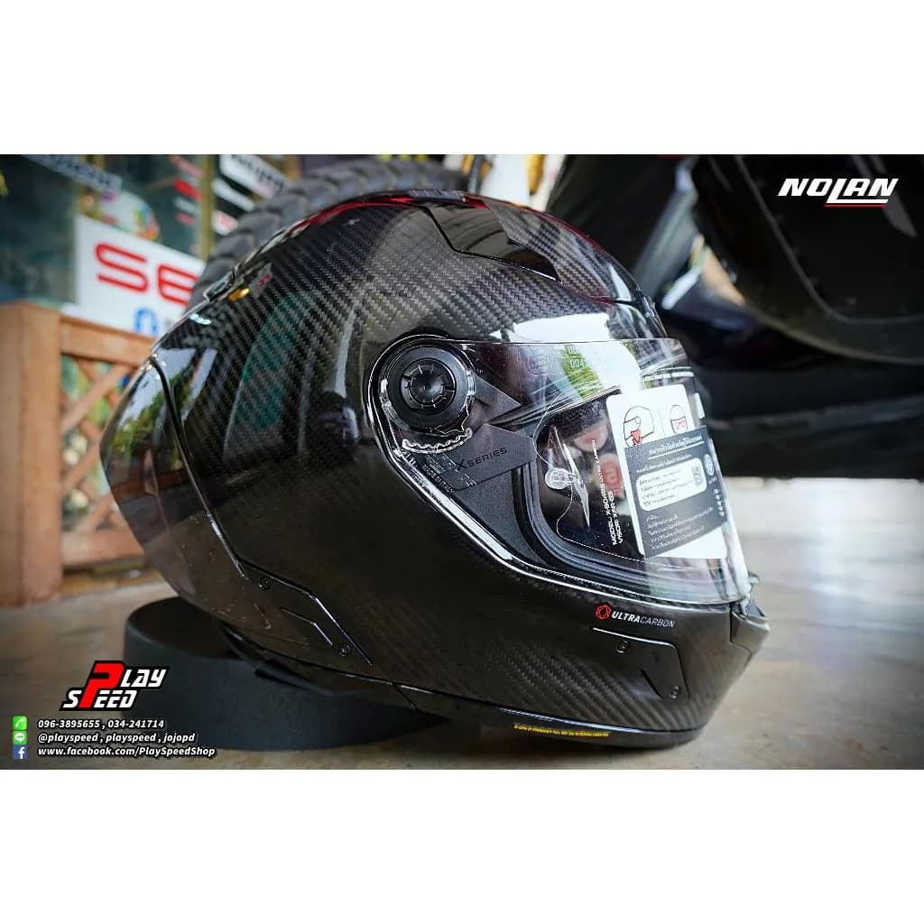 หมวกกันน็อค Nolan X-804 RS Ultra Carbon - Puro Carbon (New Logo Black)