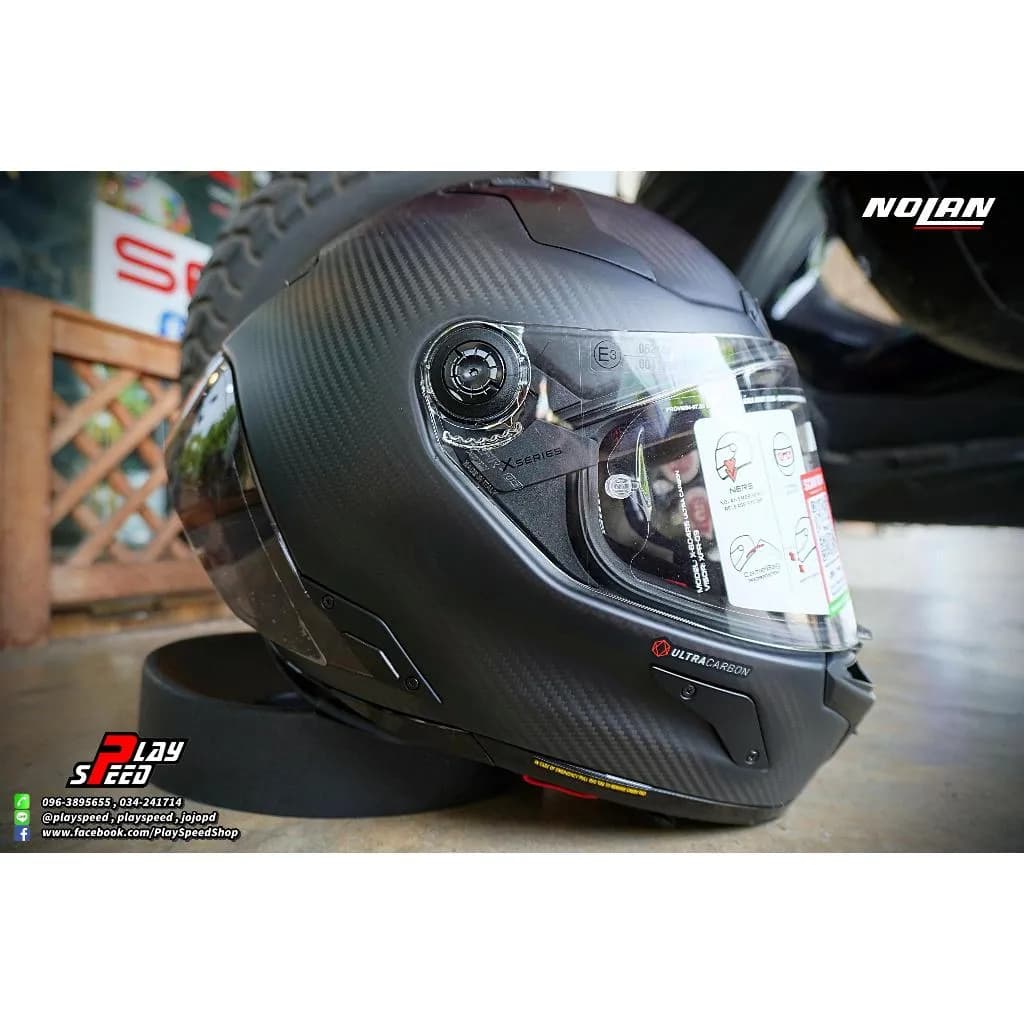 หมวกกันน็อค NOLAN X-804 RS ULTRA CARBON - PURO FLAT (New Logo Black)