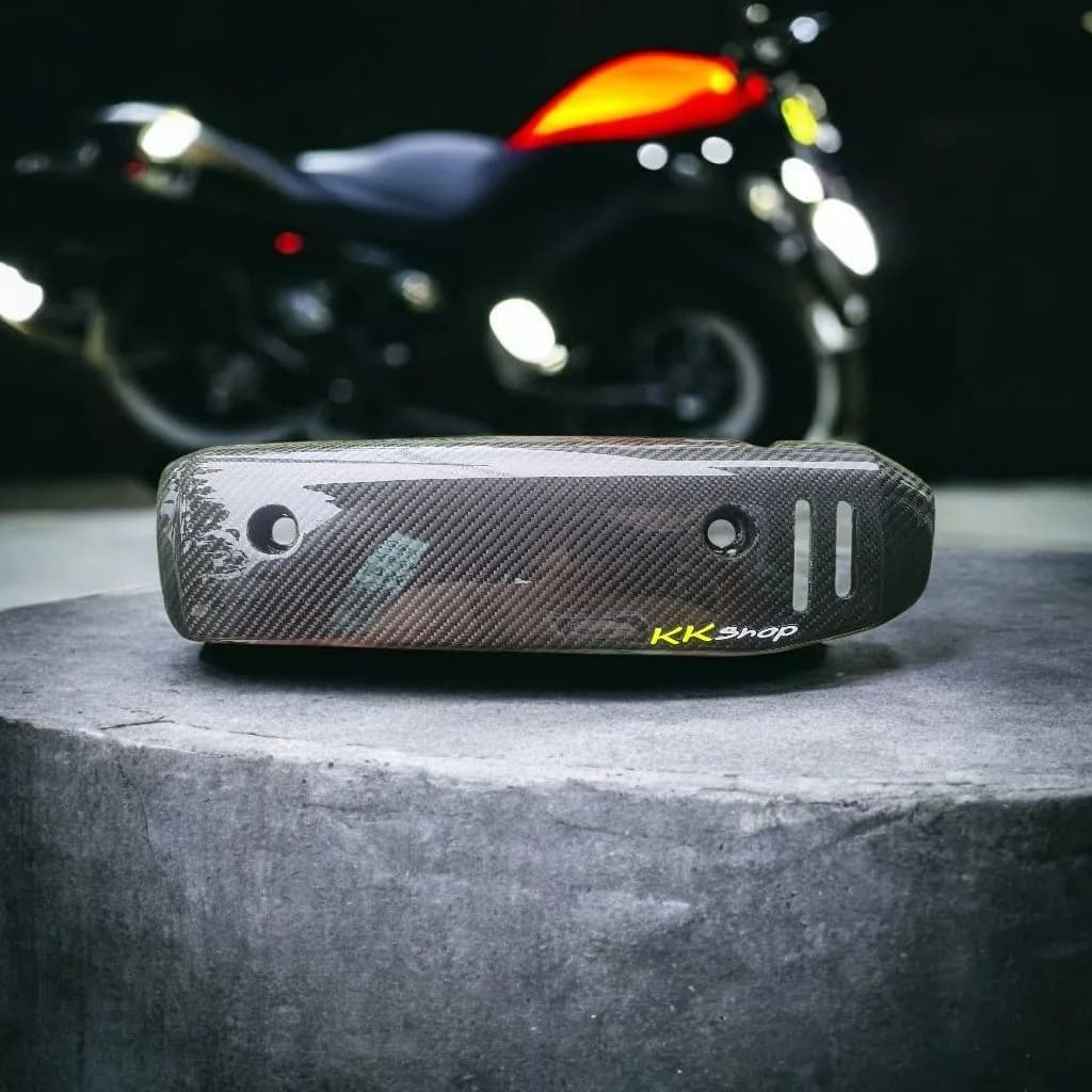 ครอบท่อกันร้อน Honda Giorno หุ้มคาร์บอนแท้ ลาย 2