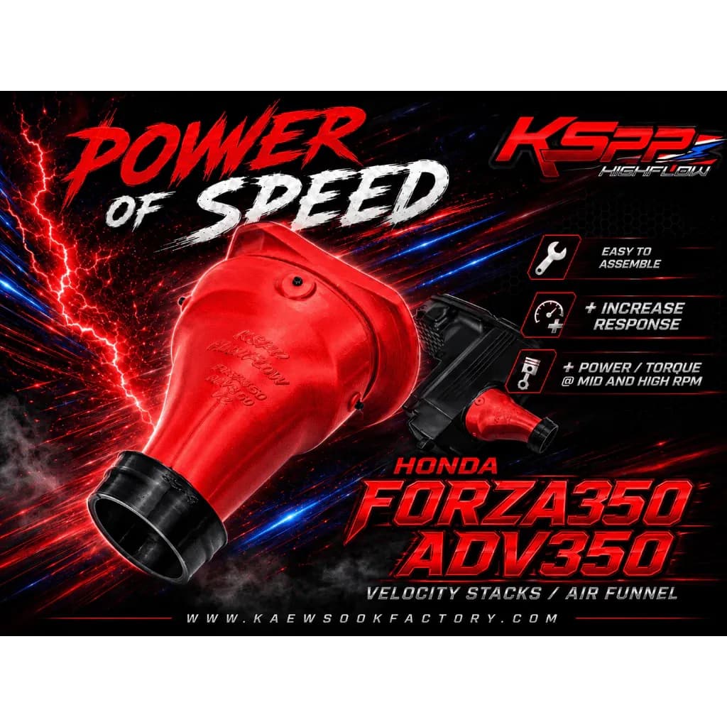 คอกรองForza350-ADV350 ท่อกรอง Forza350-ADV350 VelocityStackForza350-ADV350 [KSPP]