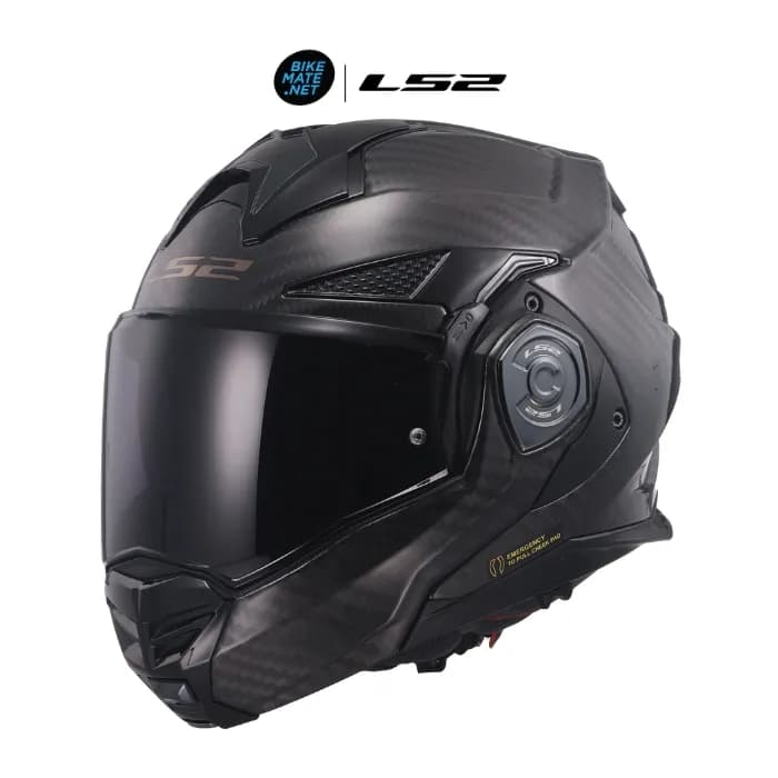 LS2 FF901 Advant X C Solid Carbon หมวกกันน็อคยกคาง ทัวร์ริ่ง คาร์บอนแท้