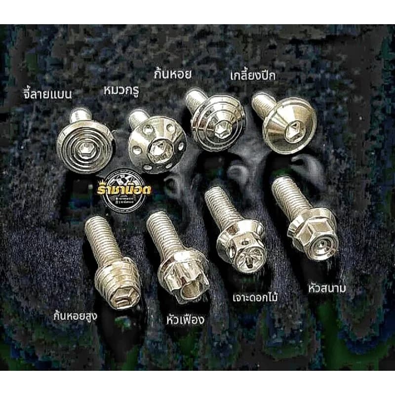 น๊อตชิวหน้าDZ3-GPX300ชิวหน้าด้านนอก(ราคาต่อ 1 ชุด)
