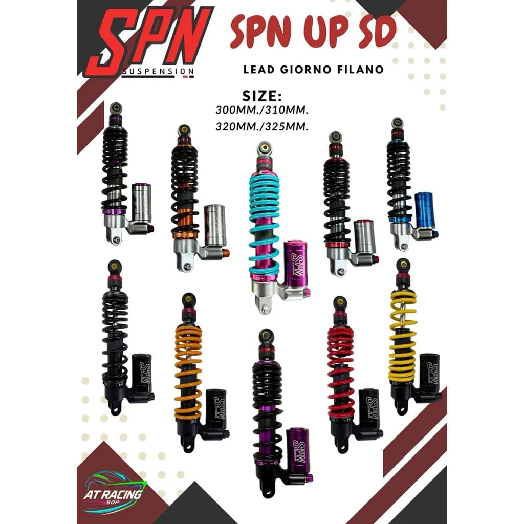 โช้คหน้า SPN (Upside Down) สำหรับ Honda Giorno+ / Lead125 (กระปุกล่าง) ปรับ 3 จุด