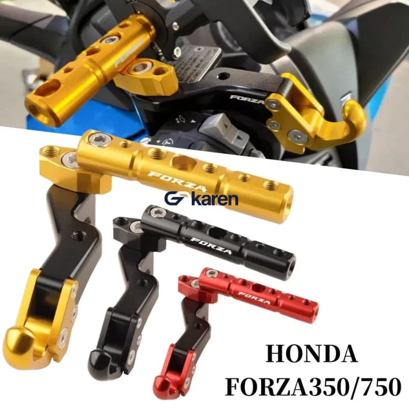 FORZA 350 2024 แขวนของ มอเตอร์ไซค์ CNC บาร์ จับมือ ถือ มอเตอร์ไซค์ FOR HONDA Forza 300 750 GPS ตะขอแขวนหมวกกันน็อค