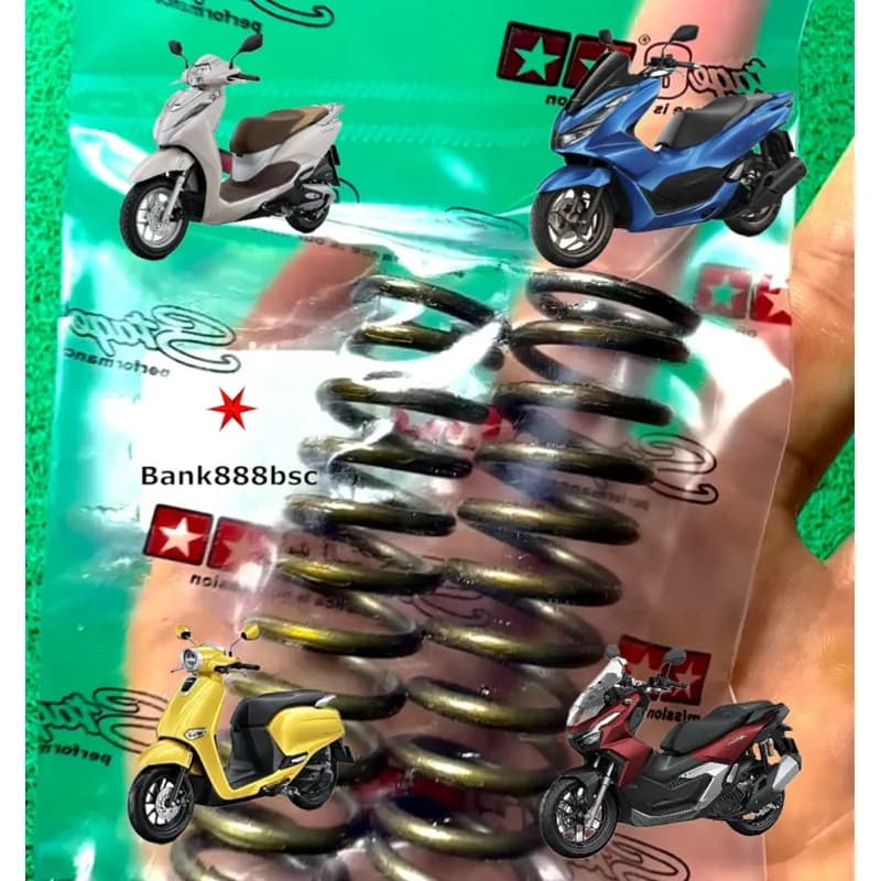 สปริงโหลดโช๊คหน้า (1 คู่) สำหรับ Giorno, PCX, LEAD125, ADV150, N-max, Aerox | ขนาด 1, 1.5, 2 นิ้ว