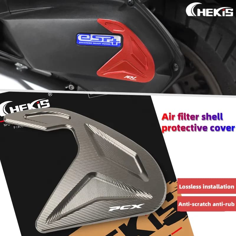 Chekis สําหรับ HONDA PCX160 ADV160 PCX ADV 160 2021-2025 2025 ดัดแปลงกรองอากาศฝาครอบป้องกันอลูมิเนียมตกแต่งอุปกรณ์เสริม