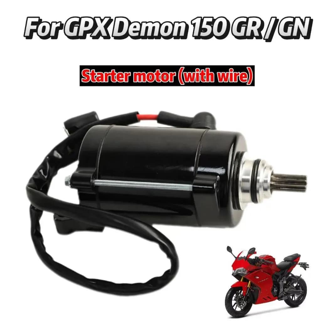 GPX Demon 150 GR / GN Starter Motor – New with Wiring Harness