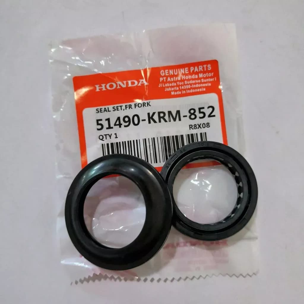 ชุดซีลโช๊คหน้า ซีลน้ำมัน+ซีลกันฝุ่น PCX, FORZA300-350, CBR, MSX, ZOOMER-X, ADV150, NSR, WING, [ 51490-KRM-852 ]