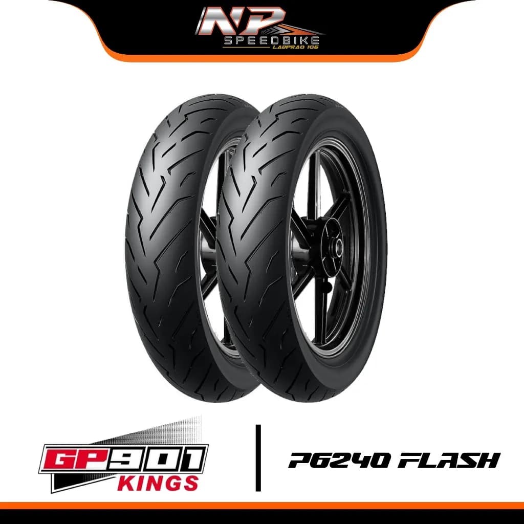 ยางมอเตอร์ไซค์ GP901 Flash P6240 ขอบ 12 13 14 15 17 นิ้ว สำหรับ Giorno PCX Click Wave Grand Filano Forza Xmax ADV350