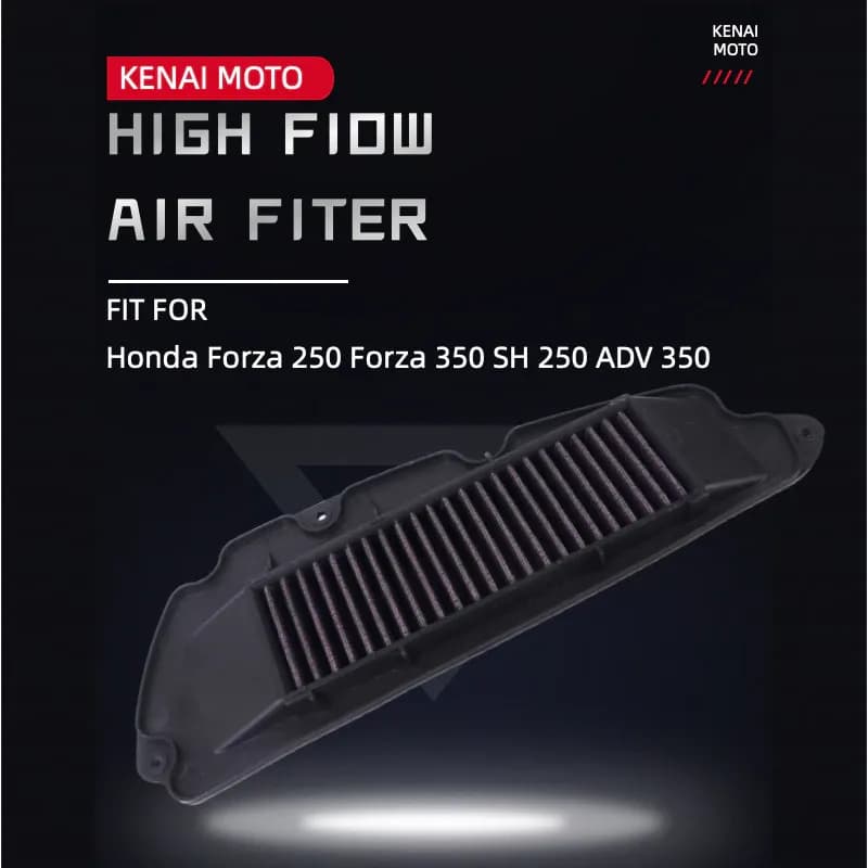 【KENAI】Honda Forza350 ADV350 Forza 250 SH 350 กรองอากาศไหลสูงล้างทําความสะอาดได้ 17210-K1B-D00