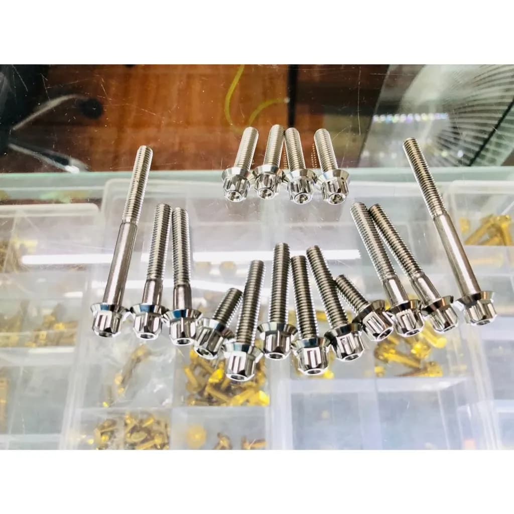 น็อตแคร้งPcx150-160/GPXDRONE150 GPX Tuscany150 150/เวฟ110-125/ดรีม-Msx125/Nmax155/Aroxโซนิคและอื่นๆ