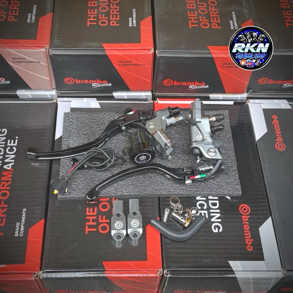 ปั๊มบนอิตาลี + คลัตช์ CNC ครบชุด พร้อมหูกระจก สำหรับ Honda Giorno, Lead, PCX, Nouvo, Mio-Fino, Sonic, MSX, LS, KR, SER, DASH