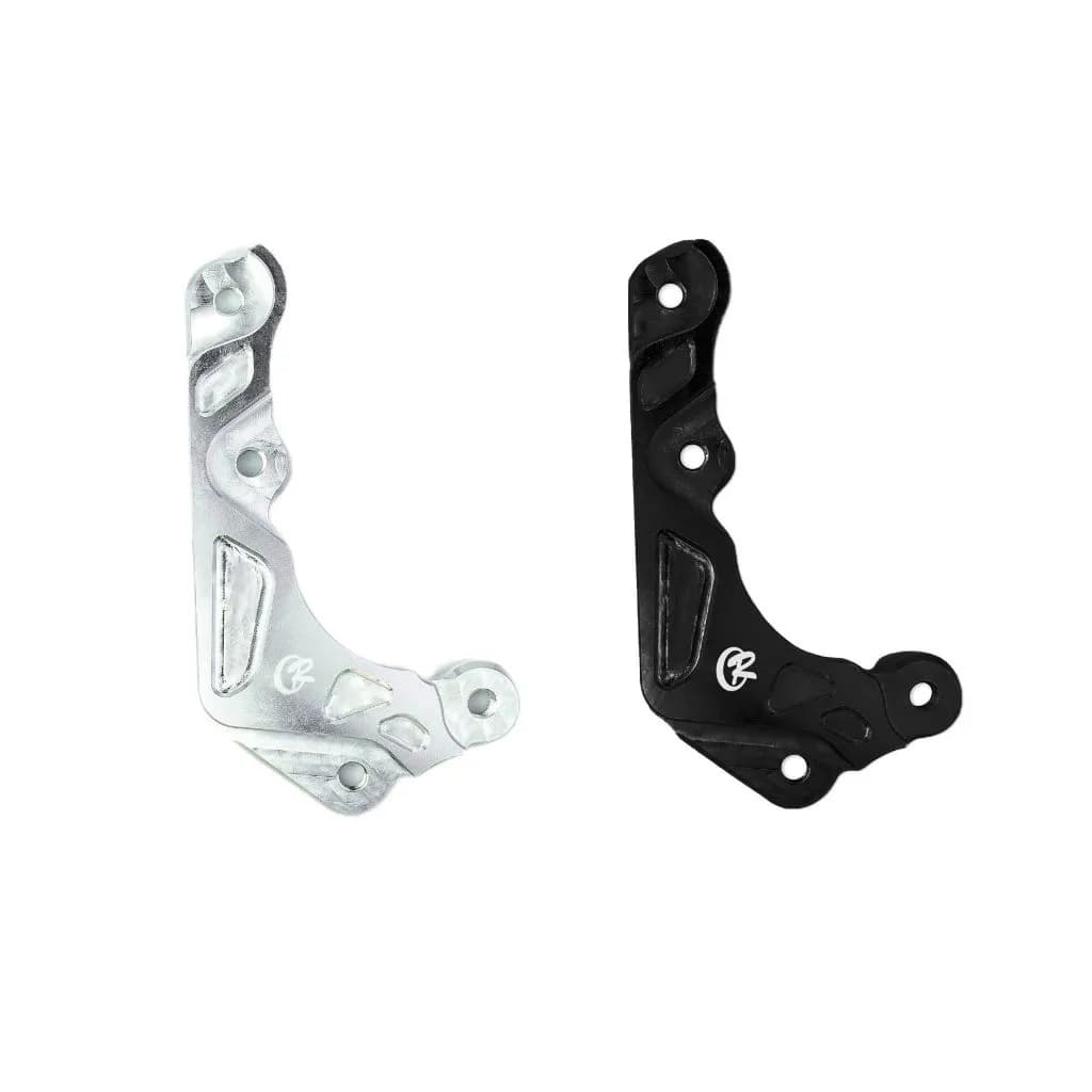 ขายึดปั๊มเบรคหน้า CNC CR RACING สำหรับ Honda Giorno+ ABS (ปั๊มด้วง/ปักข้าง, จาน 220mm)