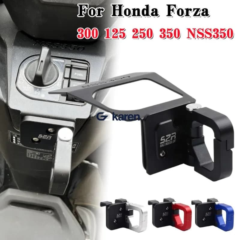 ตะขอหน้าแบบพับได้สำหรับ Honda Forza 350 FORZA300 NSS350 อุปกรณ์เสริมการปรับแต่ง Forza