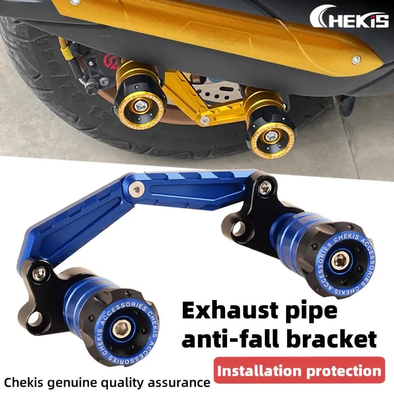 Chekis สําหรับ HONDA FORZA 250 300 350 FORZA350 FORZA300 NSS350 NSS250 ท่อไอเสียแบบดัดแปลง ขาตั้งป้องกันการตก แถบป้องกันการถอยหลัง กันชนหน้า ล้อหลัง อุปกรณ์ตกแต่ง