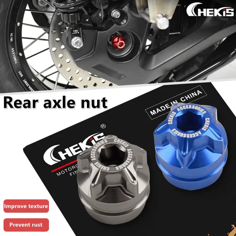 Chekis ดัดแปลงฝาครอบเพลาล้อหลังน็อตสกรูป้องกันสนิมสําหรับ ADV150 ADV160 ADV350