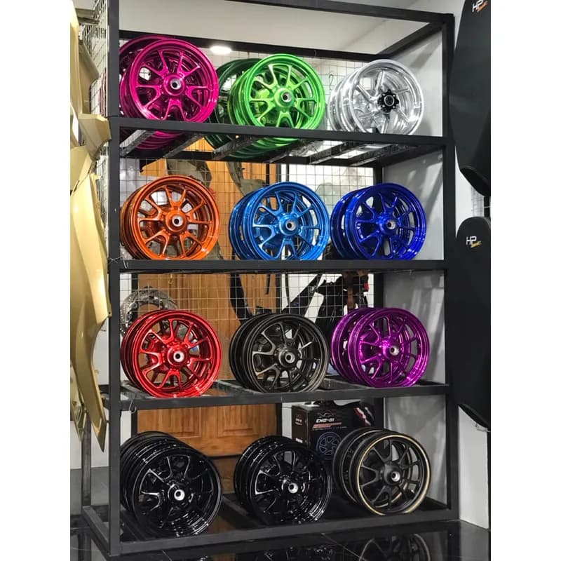 ล้อ Giorno ทำสีพาวเดอร์โค้ท สีเงา