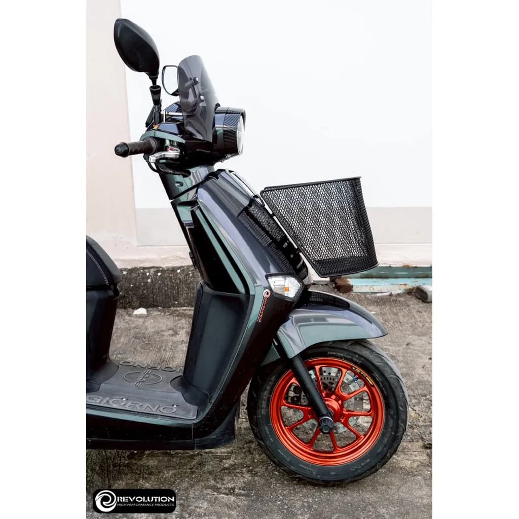 ตะกร้าหน้ารถ Honda Giorno Revolution พร้อมอุปกรณ์ติดตั้ง