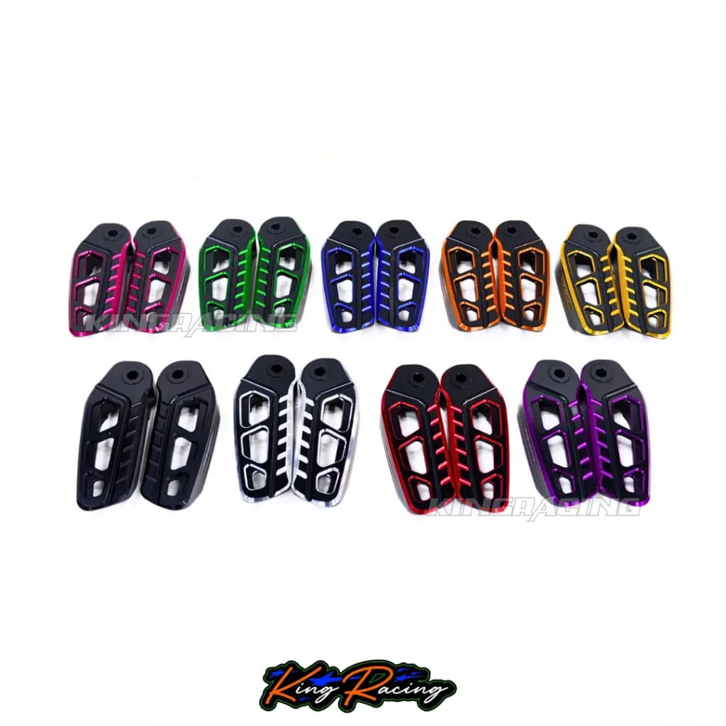 พักเท้าหลัง CNC (KING RACING) สำหรับ Honda Giorno+ 125 | สีทูโทน ตรงรุ่น