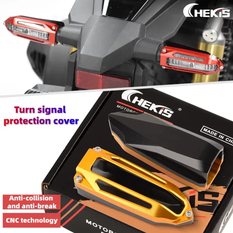 Chekis สำหรับ HONDA ADV160 ADV350 ADV150 ฝาครอบไฟเลี้ยวหน้าและหลังแบบปรับแต่ง อะลูมิเนียมอัลลอยด์ อุปกรณ์ตกแต่งป้องกันการชน ADV 150 160 350 2025