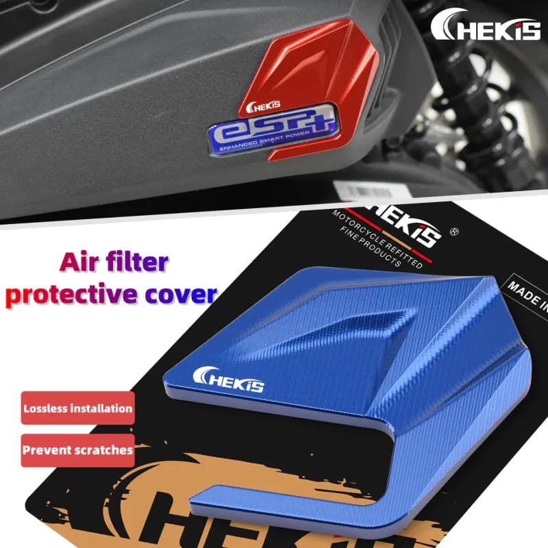 Chekis สําหรับ HONDA ADV350 FORZA350 NSS350 ฝาครอบกรองอากาศแบบดัดแปลง ฝาครอบตกแต่ง แผ่นอลูมิเนียมอัลลอยด์ อุปกรณ์ตกแต่ง ADV NSS FORZA 350