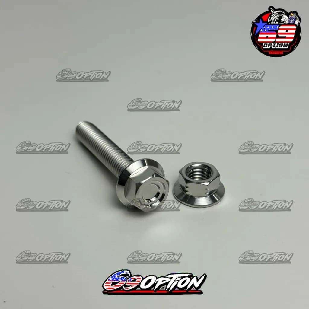 น็อตโช๊คหลัง Honda Giorno สำหรับโช๊คแต่ง (Ohlins/Profender) สแตนเลสแท้ by เฮงสกรู