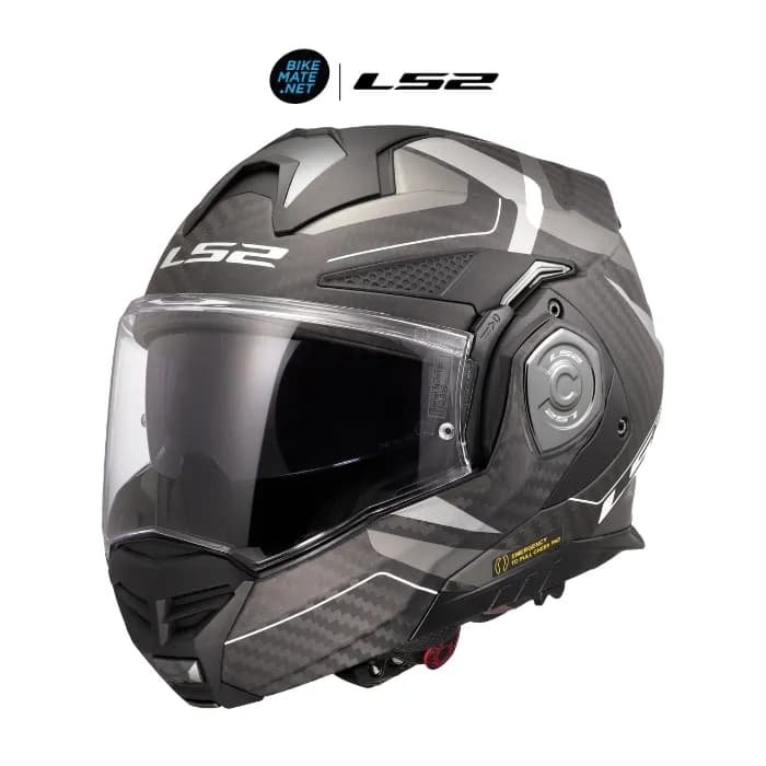 หมวกกันน็อคยกคาง LS2 FF901 Advant X Carbon Horizon Silver Grey (คาร์บอนแท้ 100%)