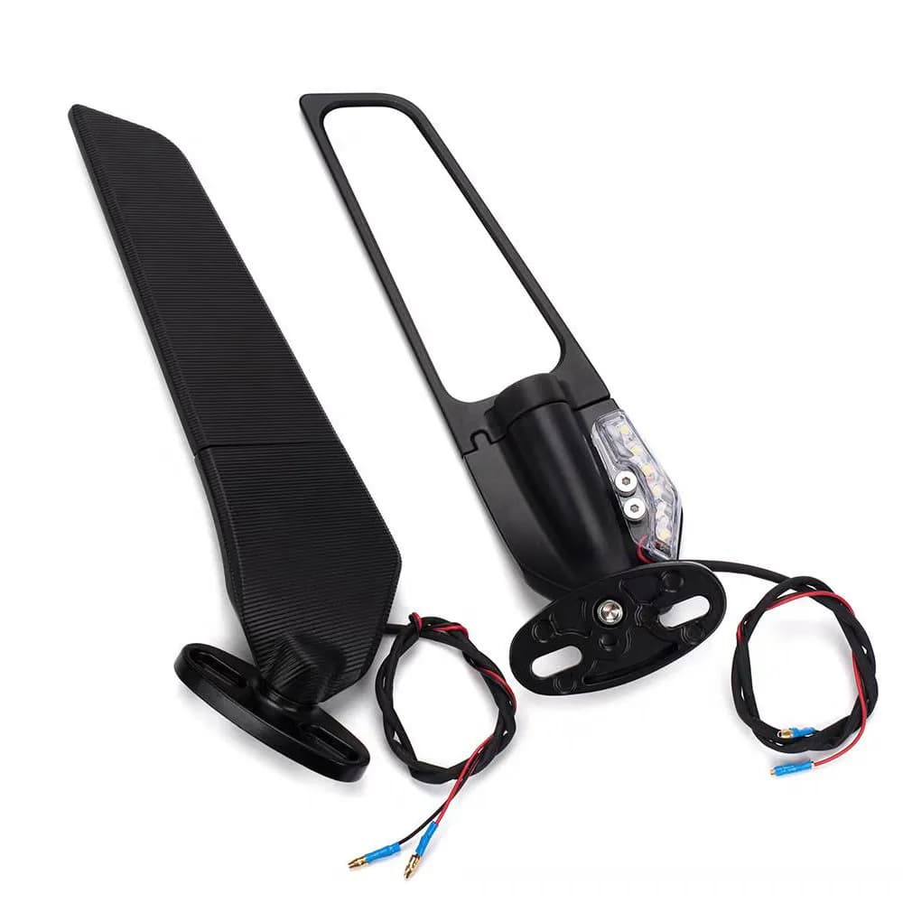 กระจกวิงเลทติดชิลล์ CNC ปรับองศาได้ สำหรับ R15/NMAX/XMAX/CBR/Ninja/GPX (รหัส 0066)