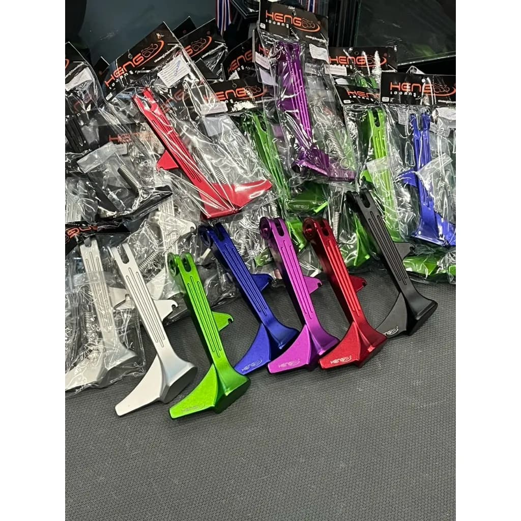 ขาตั้งข้าง Honda Giorno / Lead CNC อลูมิเนียม หนาพิเศษ แข็งแรง ทนทาน (ขาตั้งตีนเป็ด)