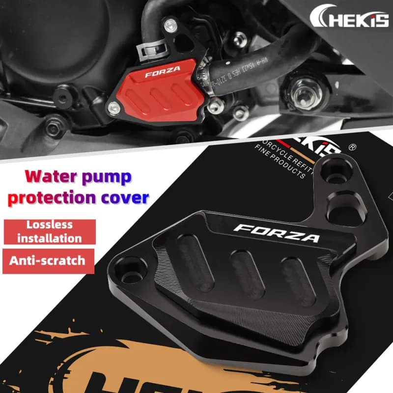 Chekis สําหรับ HONDA FORZA350 NSS350 ดัดแปลงปั๊มน้ําฝาครอบป้องกันถังน้ําอลูมิเนียมอุปกรณ์ตกแต่ง FORZA NSS 350