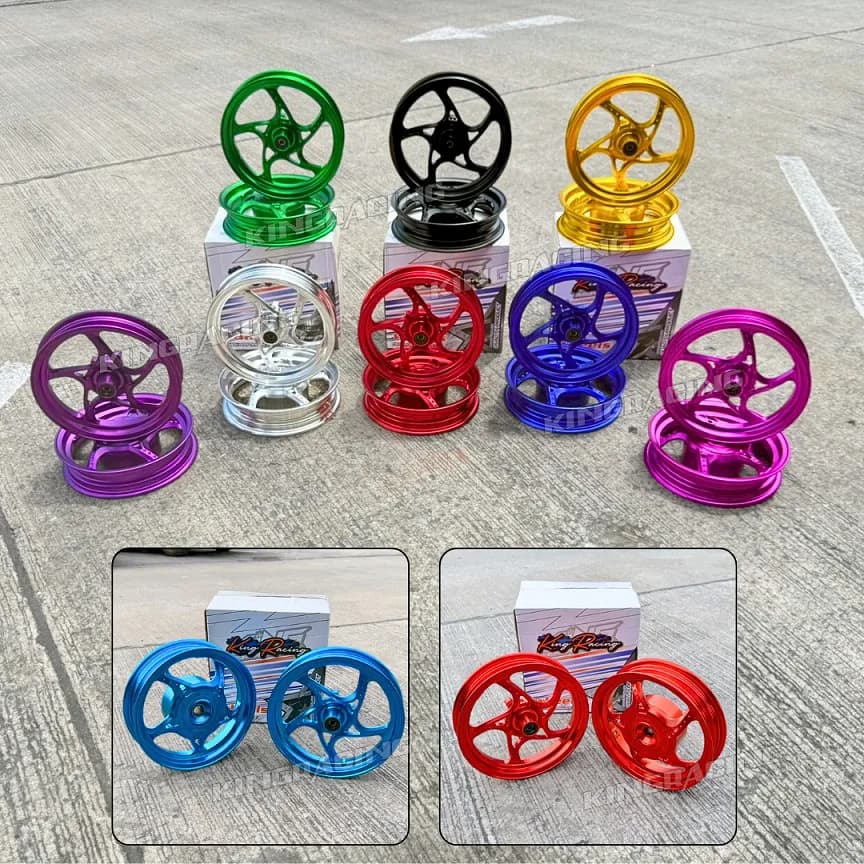 ล้อแม็ก CNC Honda Giorno+ ขอบ 12 ลาย V.2 (10 สี)