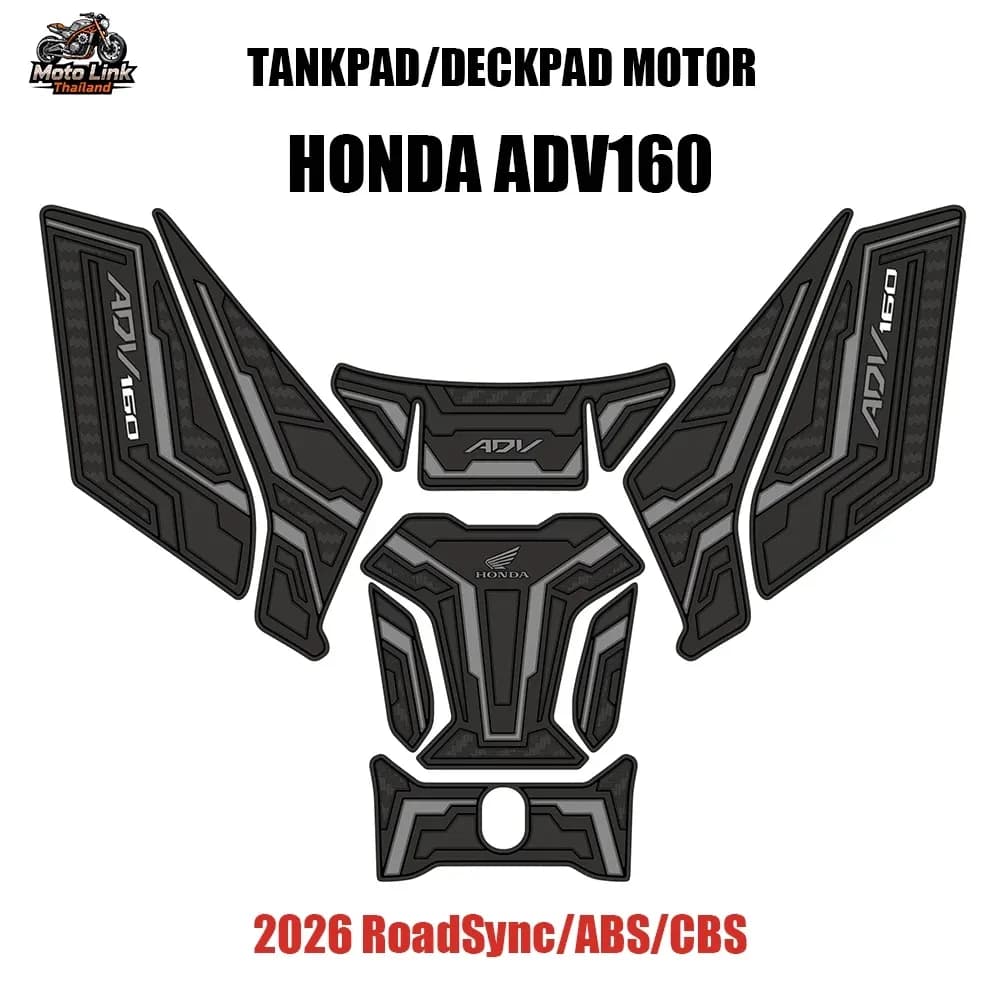 สติกเกอร์ป้องกันถังน้ำมันสำหรับ Honda ADV160 ปี 2026 รุ่น ABS/CBS/RoadSync ป้องกันการลื่นและรอยขีดข่วน