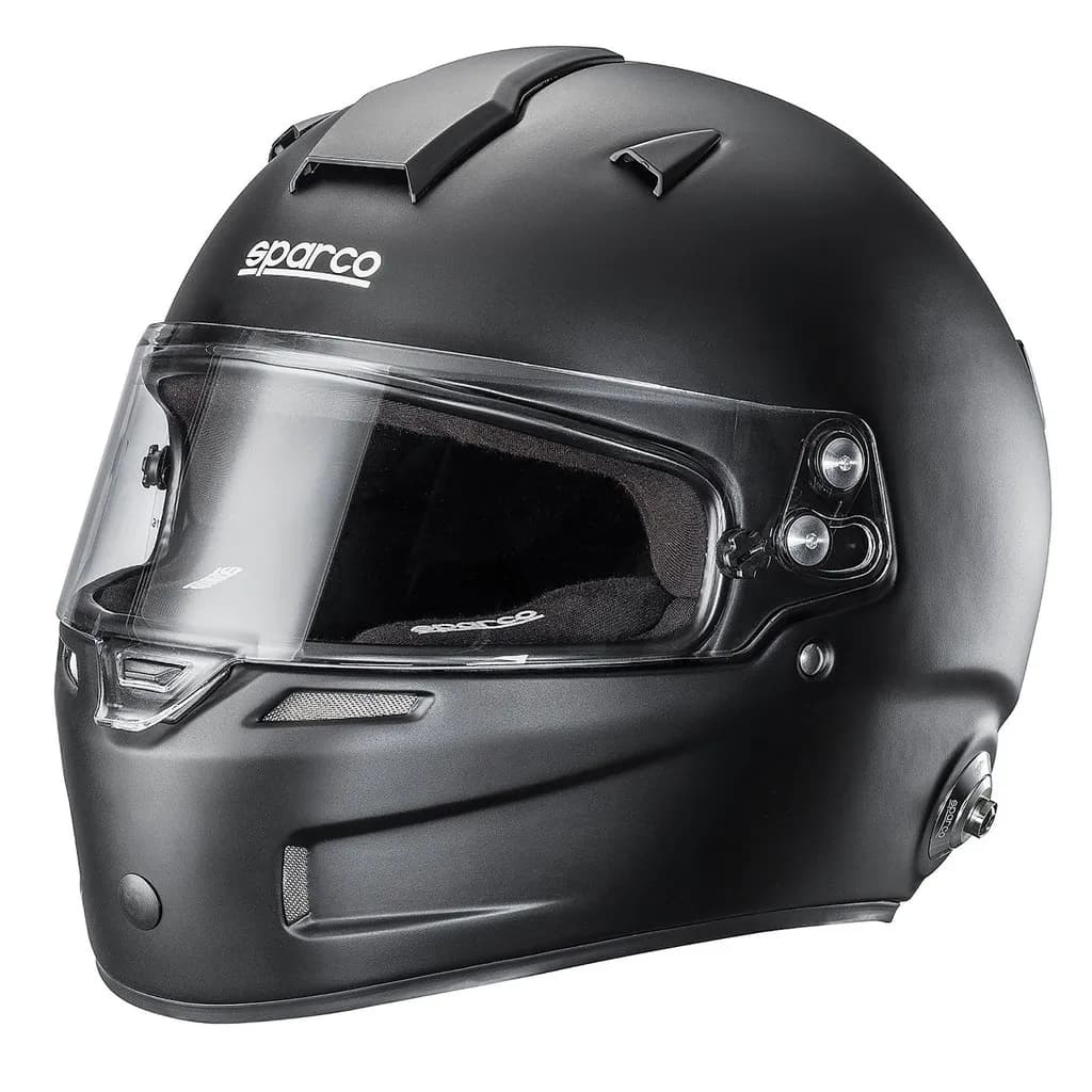 หมวกกันน็อค Sparco Air Pro RF-5w Helmet - Matt Black (สีดำด้าน) มาตรฐาน FIA 8859-2015 / Snell SA2015