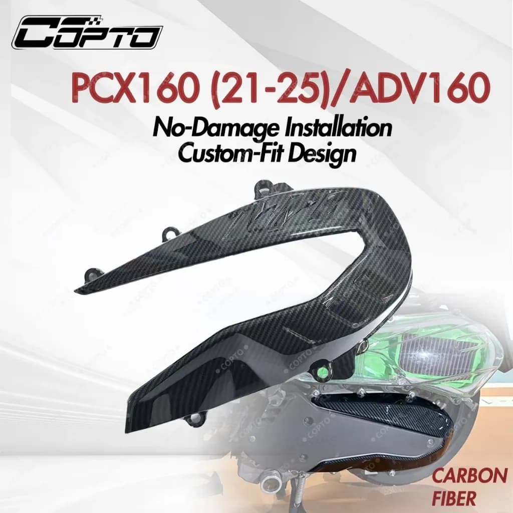 ฝาครอบรอกคาร์บอนไฟเบอร์ PCX160 ADV160, ฝาครอบคลัตช์ทนทาน, ติดตั้งง่าย, อุปกรณ์ตกแต่งมอเตอร์ไซค์ Honda