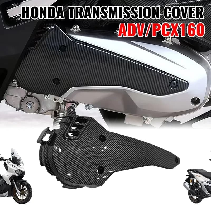 ฝาครอบสายพานคาร์บอนไฟเบอร์ สำหรับ Honda ADV160/PCX160 โดยเฉพาะ ชุดครอบดักอากาศ左 อุปกรณ์แต่งรถสปอร์ต
