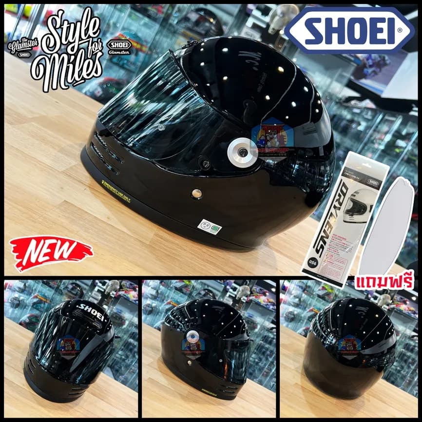 หมวกกันน็อค SHOEI GLAMSTER 06 BLACK